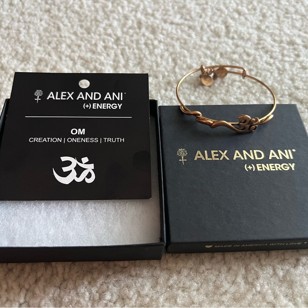 Alex & Ani “Om” Bracelet - Gently Used with Box - $24